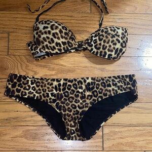 Leopard Print Bikini Set